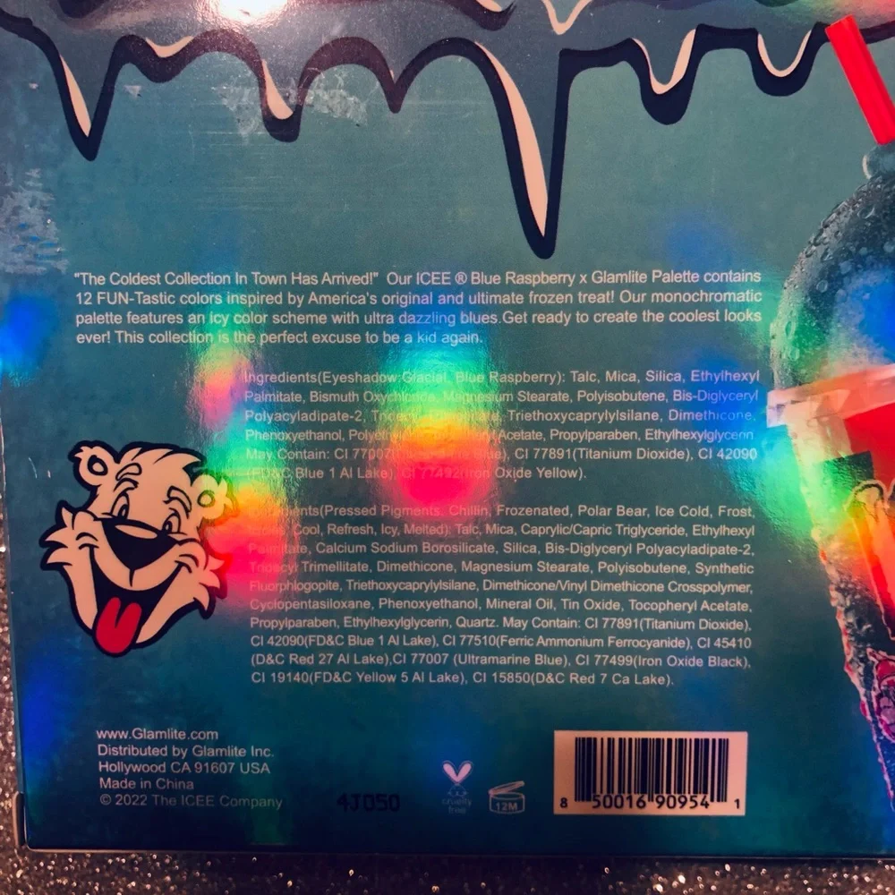 BNIB! Glamlite ICEE Blue Raspberry Eyeshadow Palette 🎨 💙💙💙